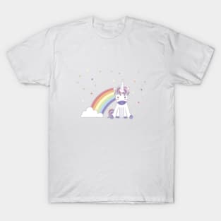 Kawaii Unicorn Illustration T-Shirt